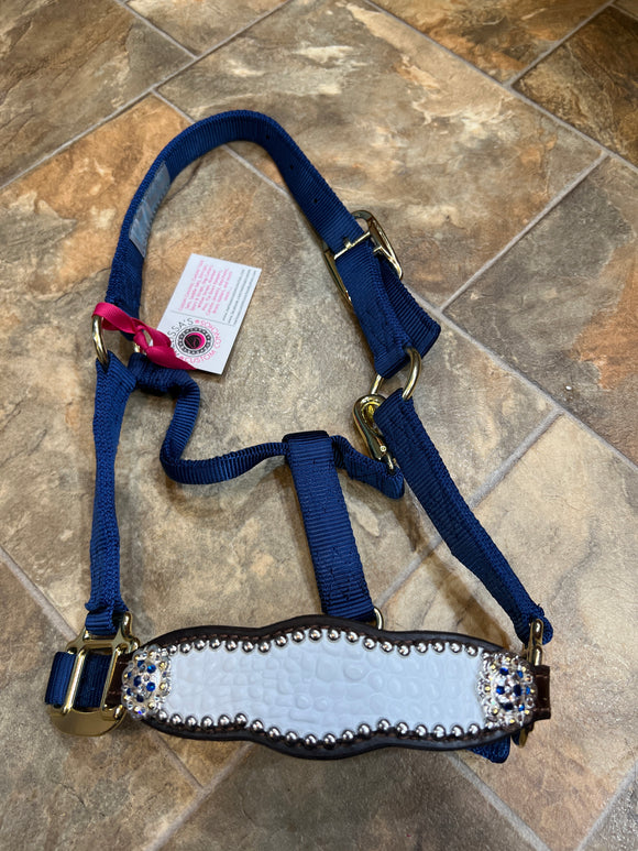 White Pony Bronc Halter