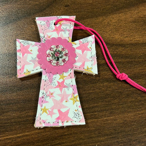 Pink Star Saddle Cross