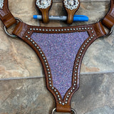 Pink & Purple Sparkly Longhorn Tack set