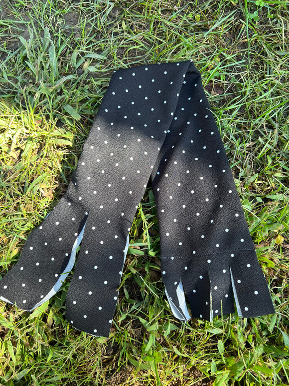 Black Polka Dot Tail Bag