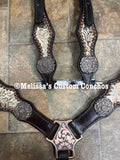 Gold & Copper Floral Tack Set