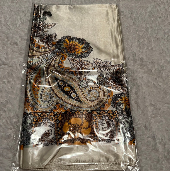 Beige Paisley Wild Rag