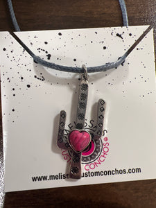 Cactus/Heart Necklace