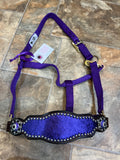 Purple Metallic Bronc Halter