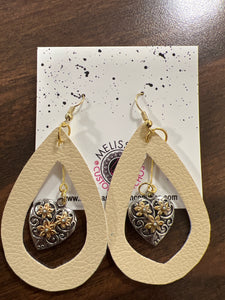 Heart Leather Earrings