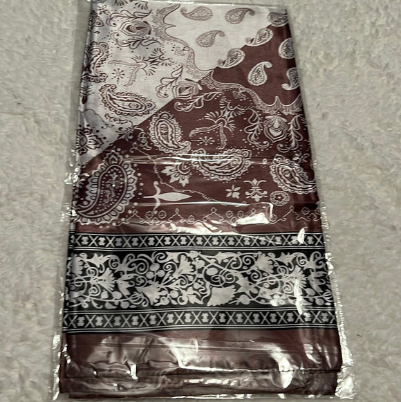 Brown Paisley Wild Rag