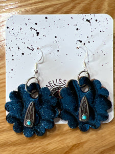 Cactus Leather Earrings