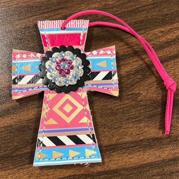 Patterned Saddle Cross