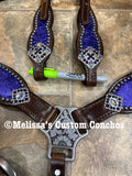 Purple Metallic Tack Set