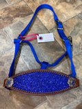 Blue Sparkly Bronc Halter