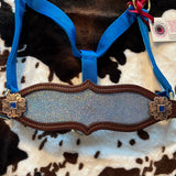 Blue Sparkly Bronc Halter