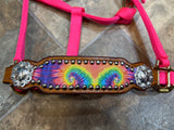 Tie Dye Pony Bronc Halter