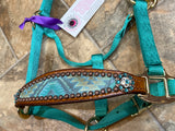 Turquoise Aztec Pony Bronc Halter