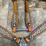 Cheetah/Sunflower Tack set