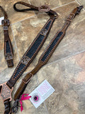 Thunderbird Black Floral Tack Set
