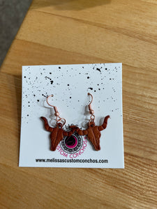 Leather Bull Earrings