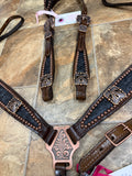 Thunderbird Black Floral Tack Set