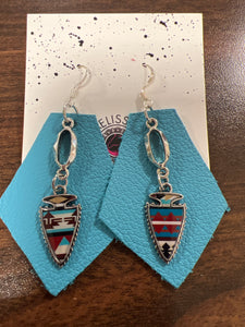 Arrowhead Leather Earrings