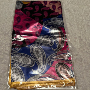 Pink/Blue Paisley Wild Rag