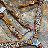 Cheetah/Sunflower Tack set