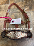 Gold Floral Mini Bronc Halter