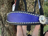 Purple Metallic Bronc Halter