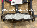 Silver/white floral Pony Bronc Halter