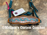 Turquoise Aztec Mini Bronc Halter