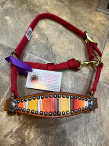 Orange/Red Stripe Mini Bronc Halter