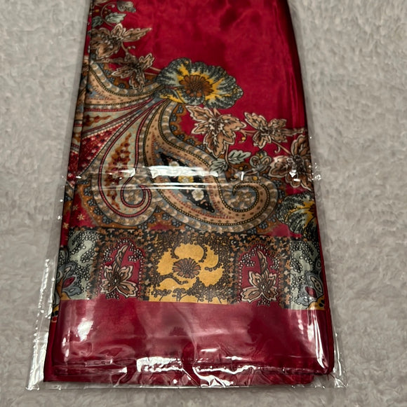 Maroon Paisley Wild Rag