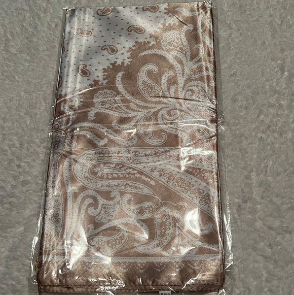 Beige Paisley Wild Rag