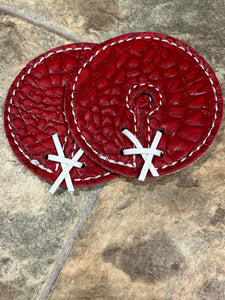 Red Gator Leather Bit Guards