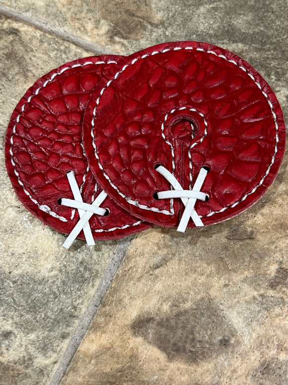 Red Gator Leather Bit Guards