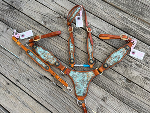 Light Blue Wildwood Longhorn Tack set