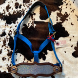 Blue Sparkly Bronc Halter
