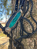 Turquoise with Black Muletape