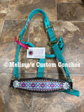 Turquoise Aztec Pony Bronc Halter