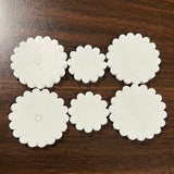 White leather conchos