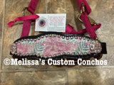 Pink Flower Mini Bronc Halter