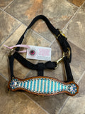 Turquoise Stripe Mini Bronc Halter