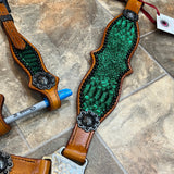 Green Python Tack set