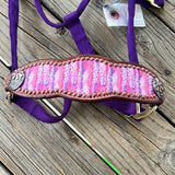 Pink/Purple Bronc Halter