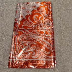 Orange Paisley Wild Rag