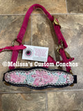 Pink Flower Mini Bronc Halter