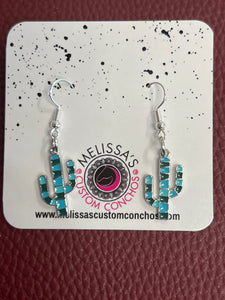 Turquoise Cactus Earrings