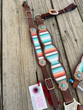 Turquoise Serape Headstall