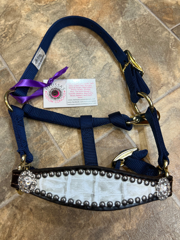 White Mini Bronc Halter