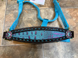 Turquoise/Fuchsia Gator Bronc Halter