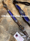Purple Metallic Tack Set