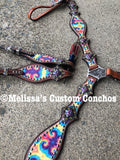 Tie Dye Headstall